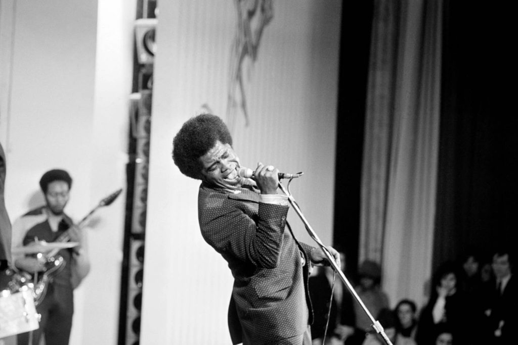 James Brown at the Apollo Theatre in Harlem